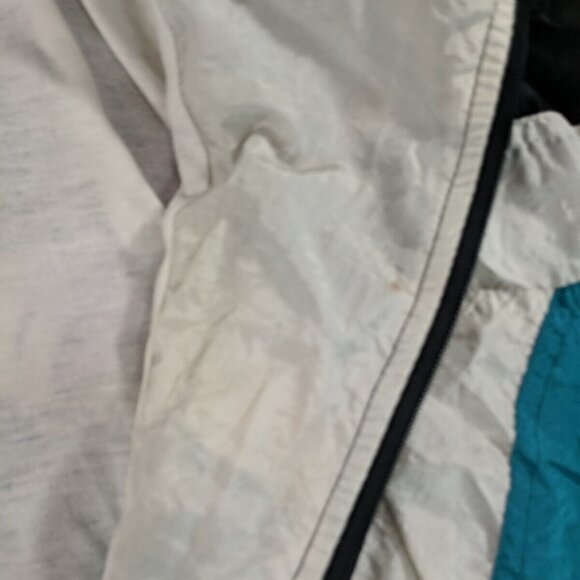 Vengo Vintage Jacket Windbreaker Black Green Purple 90s M Medium Lined Men's Zip - Picture 10 of 13